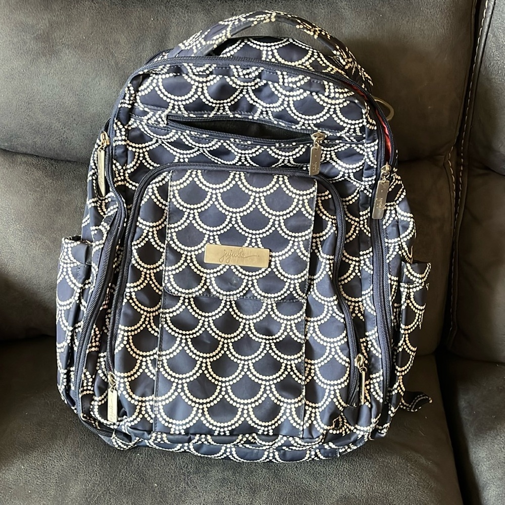 JuJuBe be right back diaper book bag in Newport